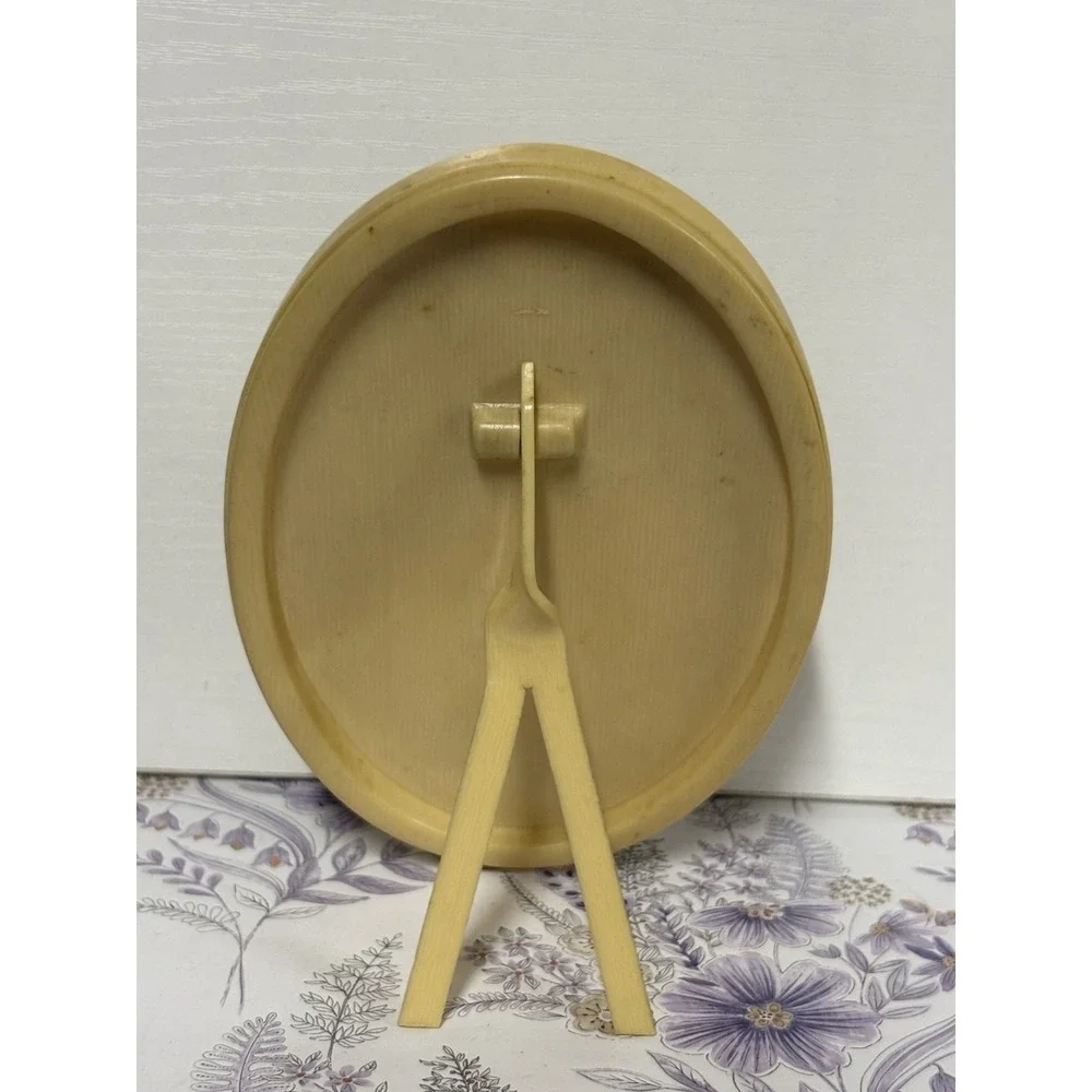Antique Style Sepia Baby Portrait Oval Frame